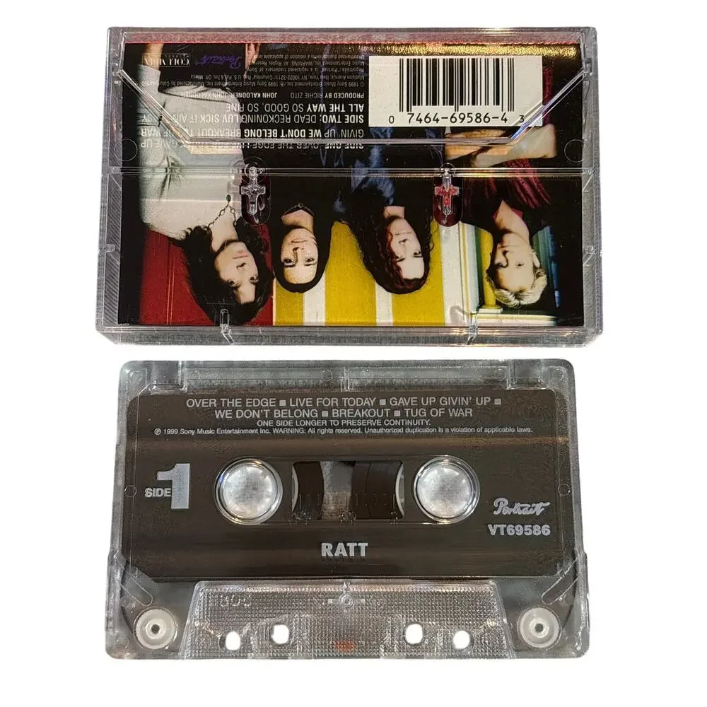 RATT Self Titled studio Album cassette tape OOP vt69586 portrait record 1999